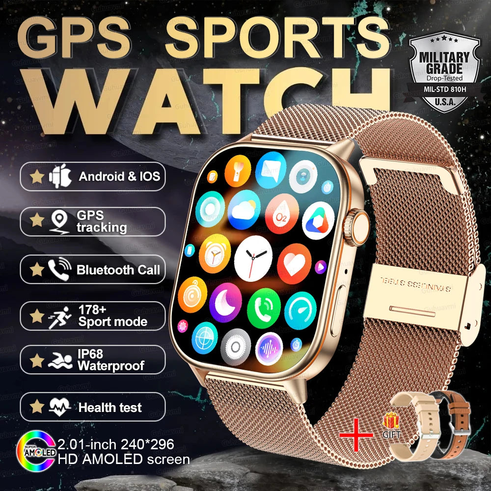 New Ultra GPS Smart Watch 5 ATM Waterproof!