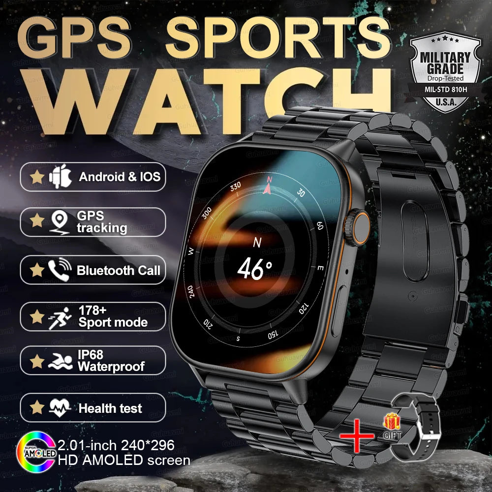 New Ultra GPS Smart Watch 5 ATM Waterproof!