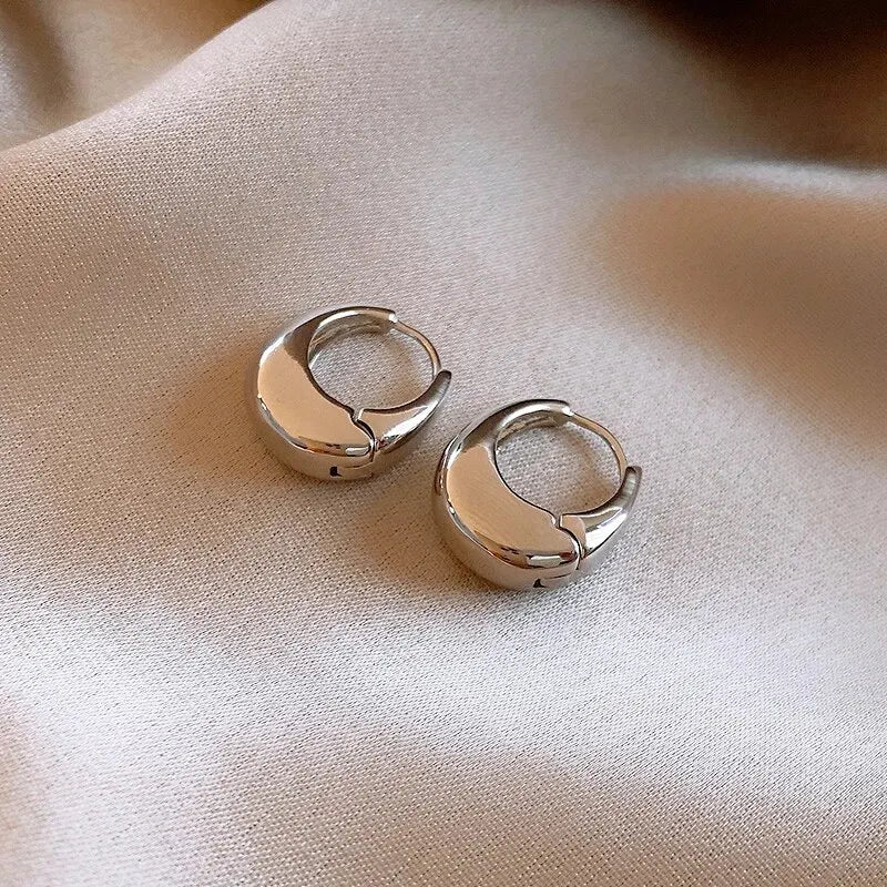 Punk Oval Hoop Earrings !