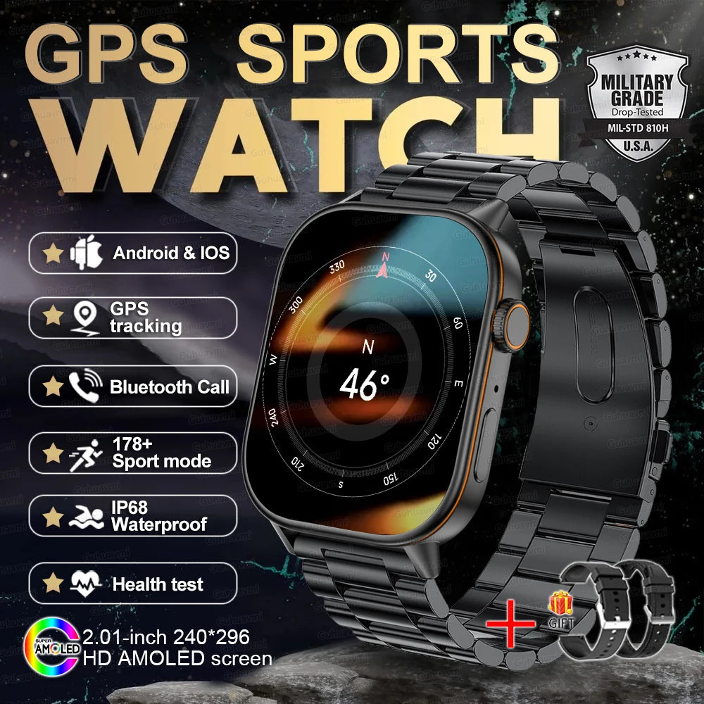 New Ultra GPS Smart Watch 5 ATM Waterproof!