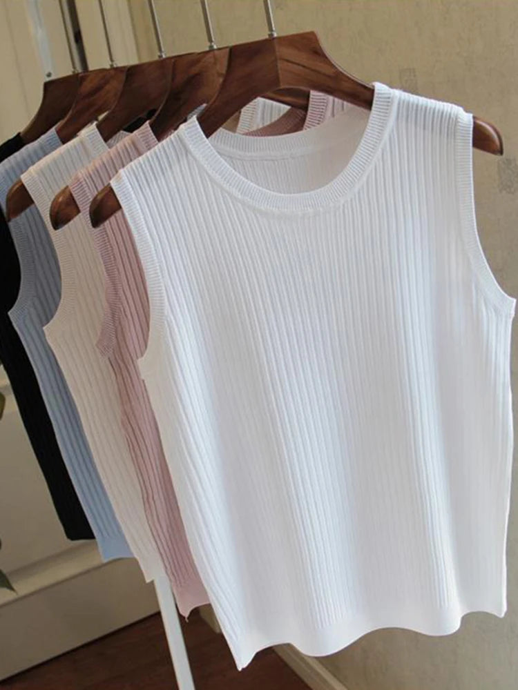 2025 Korea Knitted Vests Women !