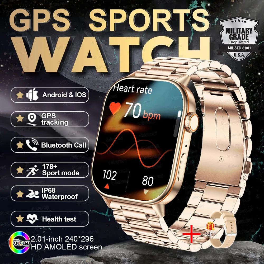 New Ultra GPS Smart Watch 5 ATM Waterproof!