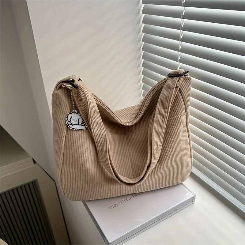 Women’s Corduroy Shoulder Bag!