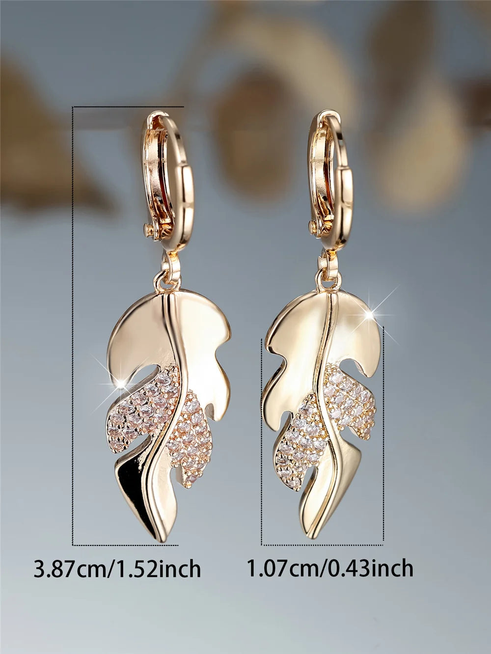 leaf earrings !