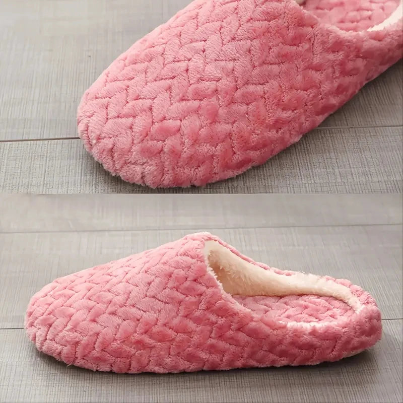 Unisex Fluffy Home Slippers Soft Lightweight Anti Slip Comfortable Indoor Slides for Autumn Winter !