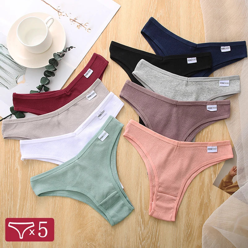 5Pcs/Set Women Cotton Brazilian Panties !