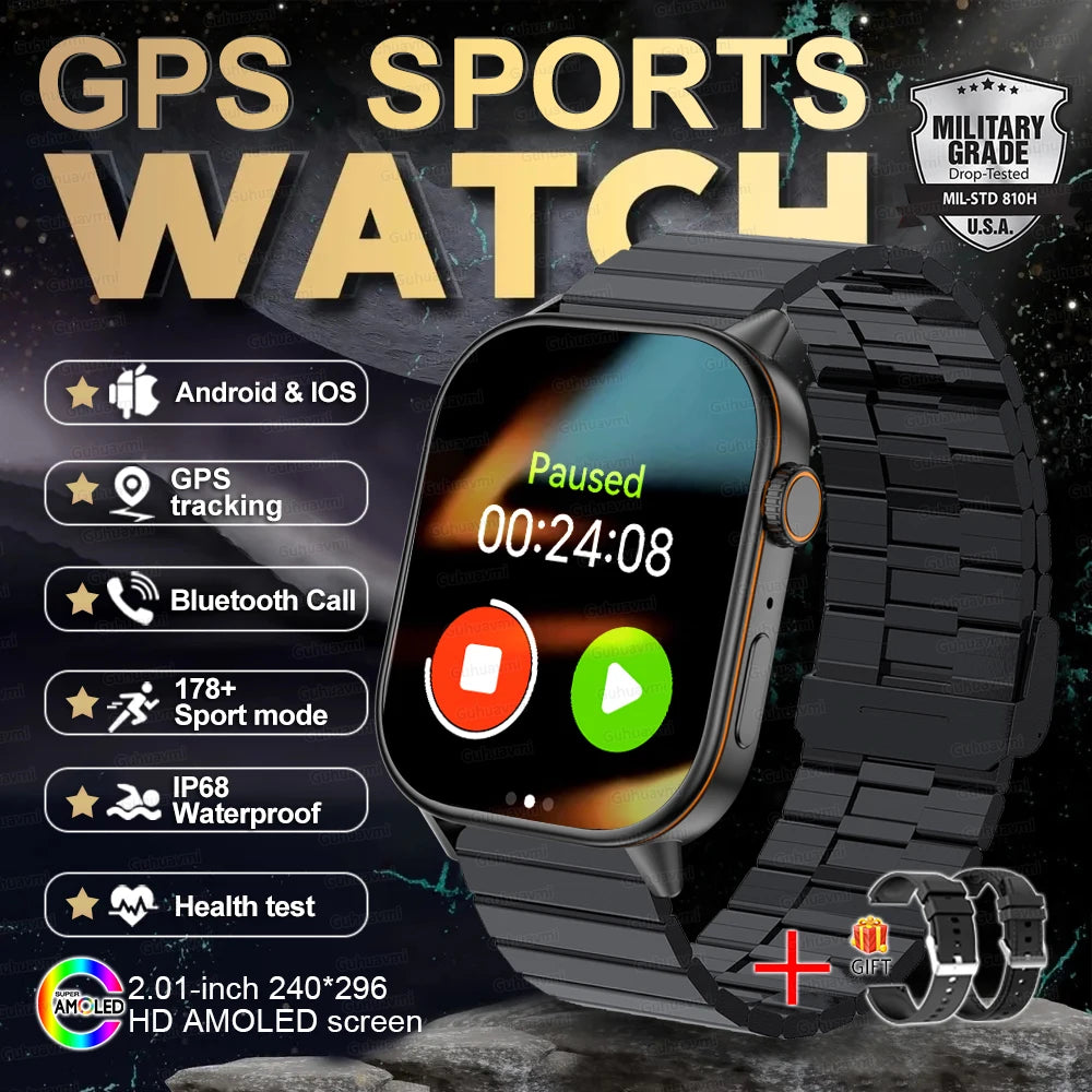 New Ultra GPS Smart Watch 5 ATM Waterproof!
