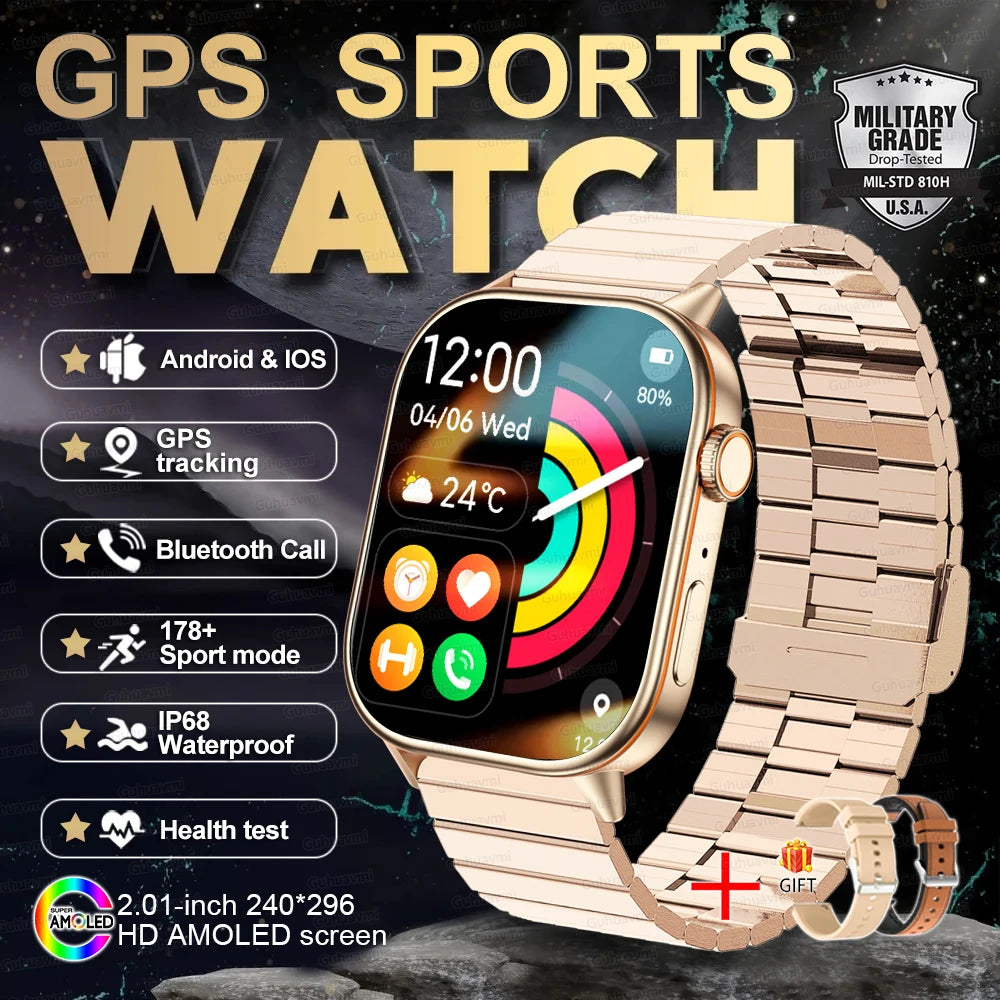 New Ultra GPS Smart Watch 5 ATM Waterproof!