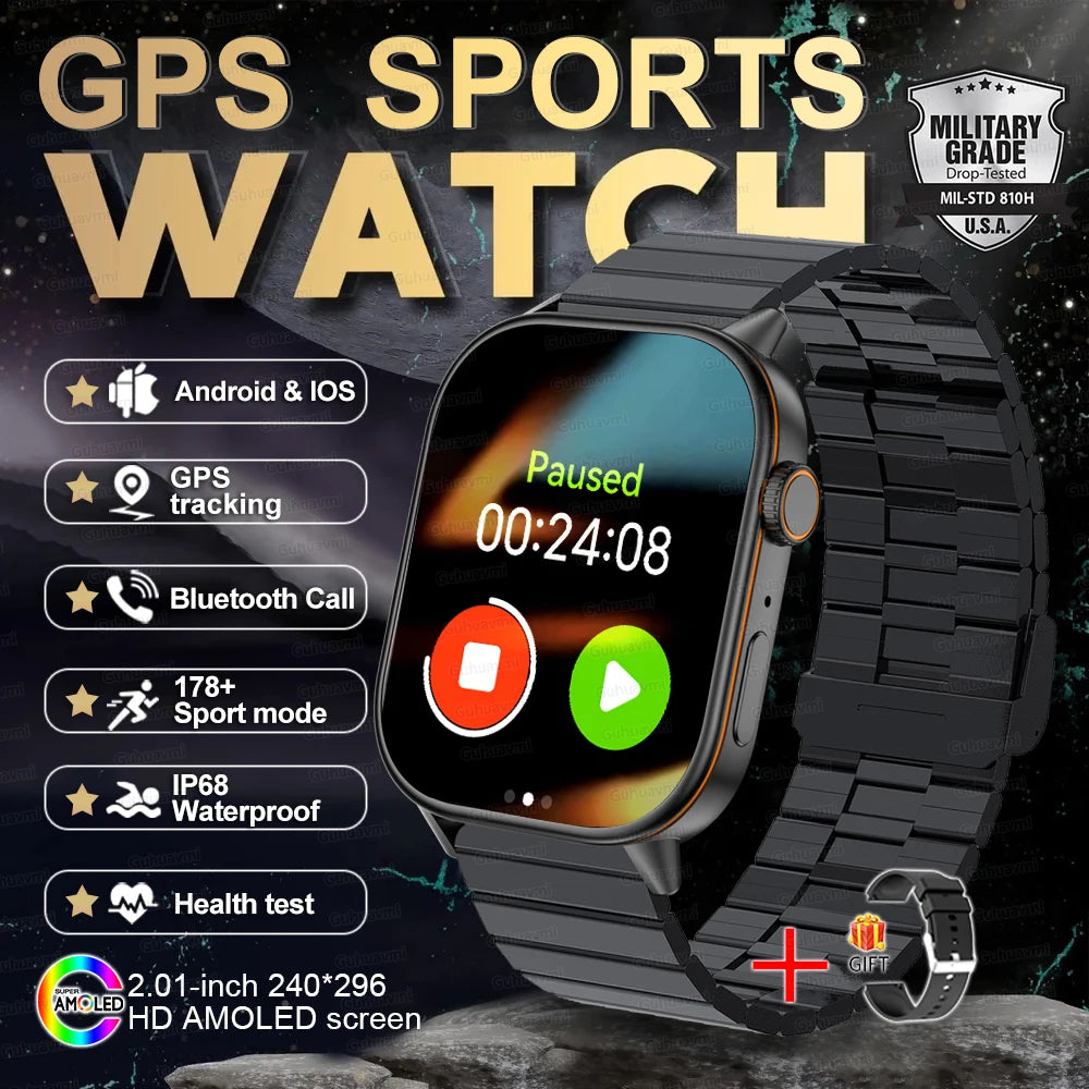 New Ultra GPS Smart Watch 5 ATM Waterproof!