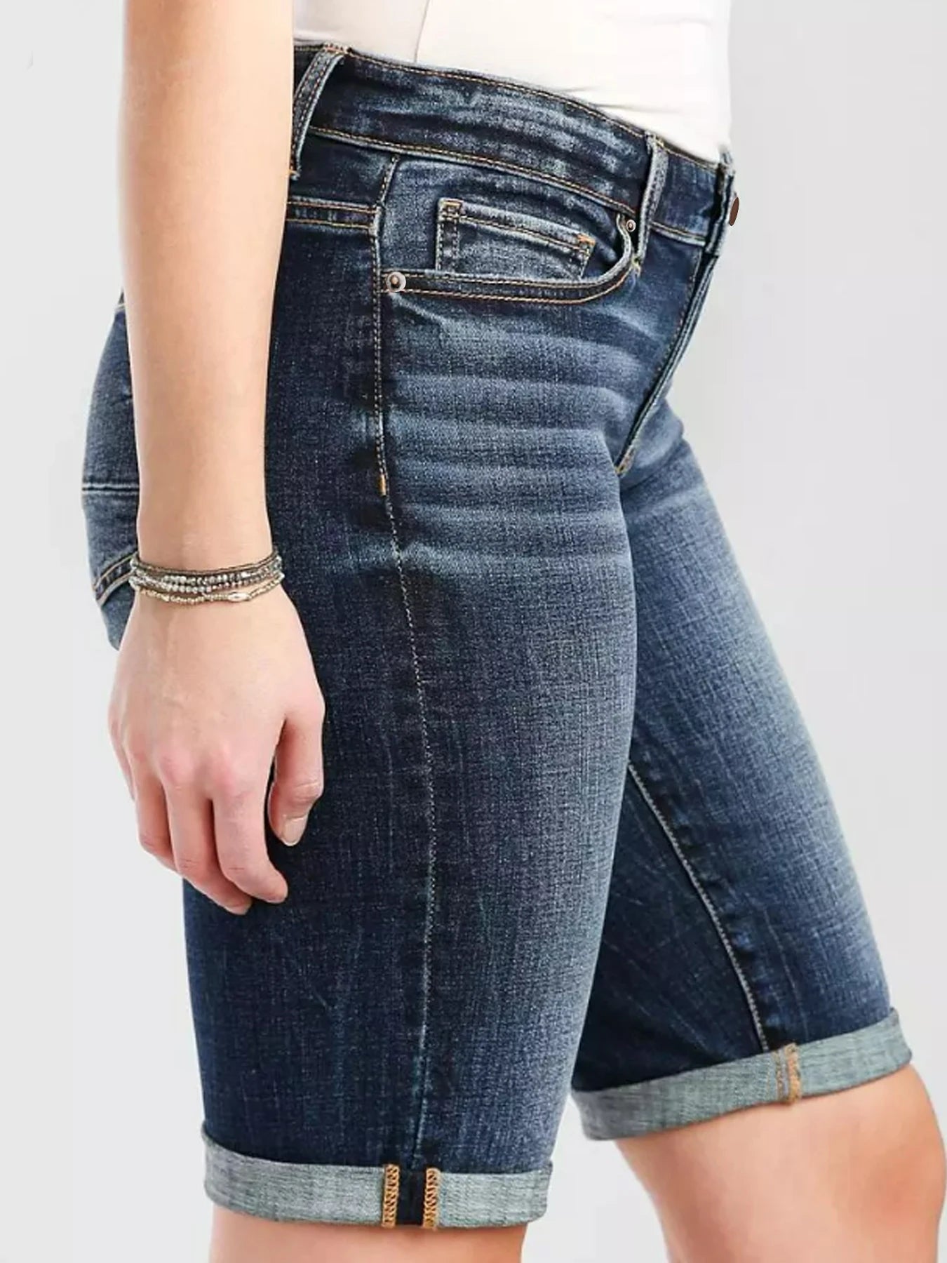 New Dark flanged Denim shorts !