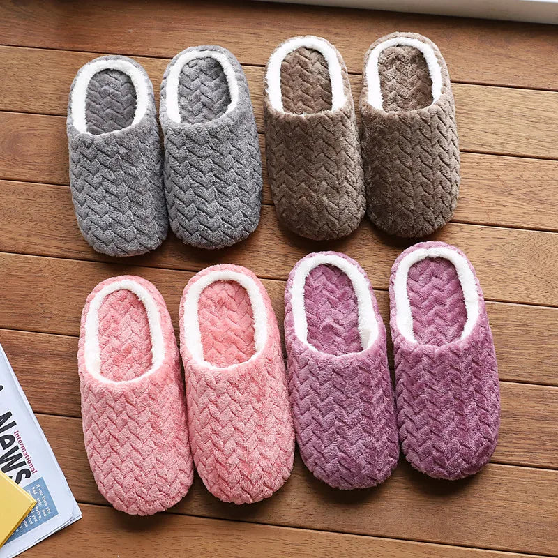 Unisex Fluffy Home Slippers Soft Lightweight Anti Slip Comfortable Indoor Slides for Autumn Winter !
