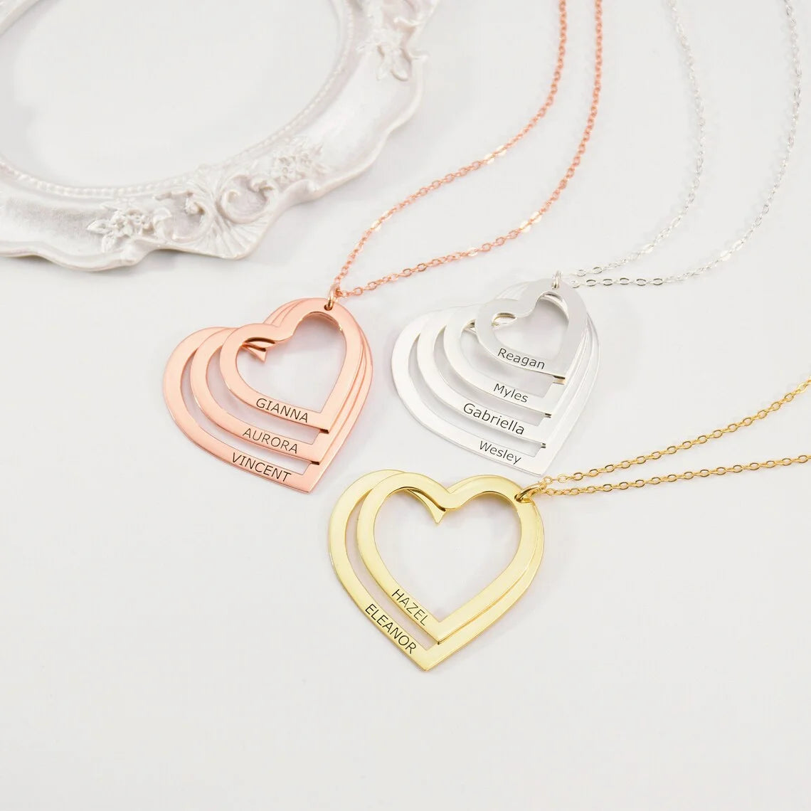 Custom Heart Name Necklace !