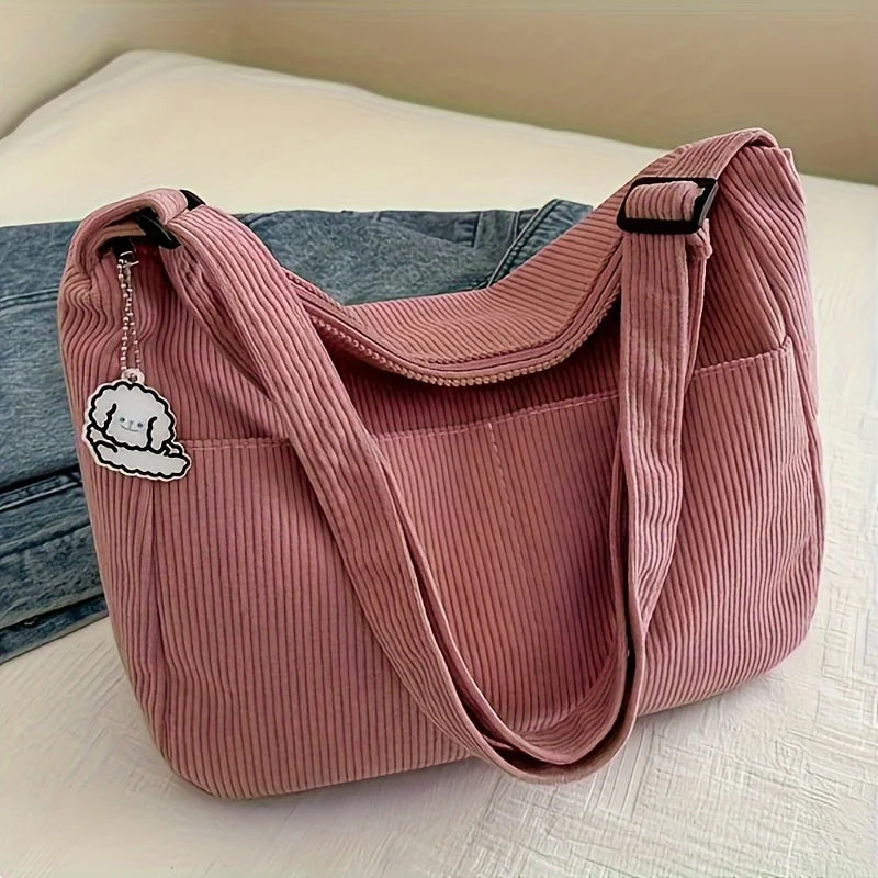 Women’s Corduroy Shoulder Bag!