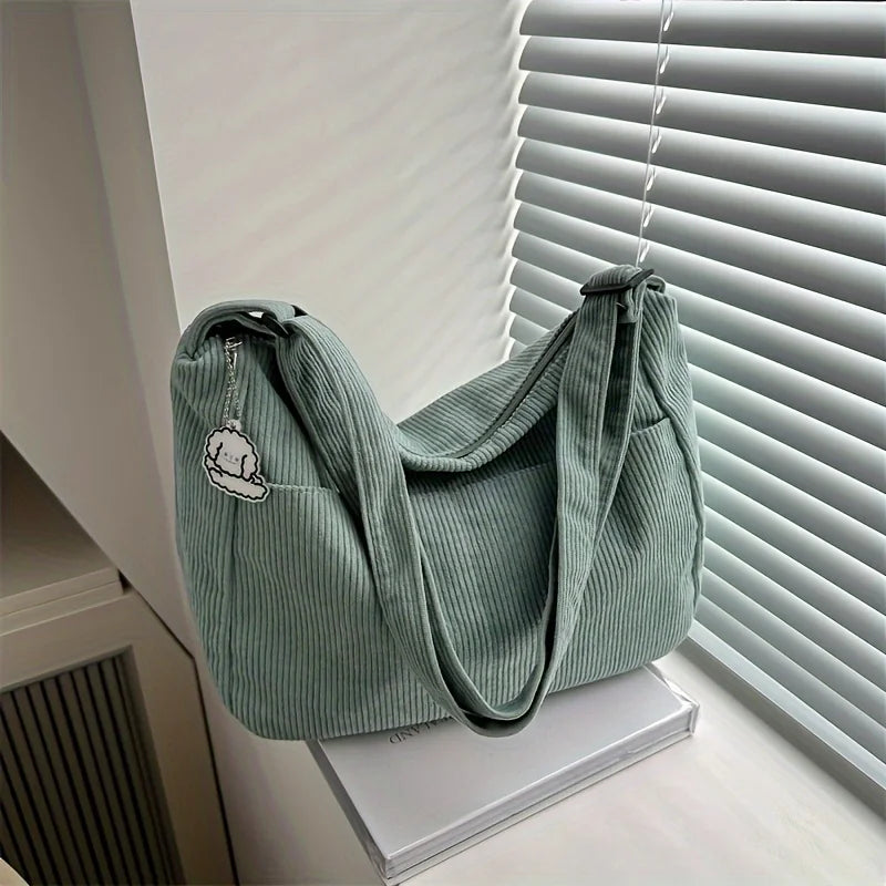 Women’s Corduroy Shoulder Bag!