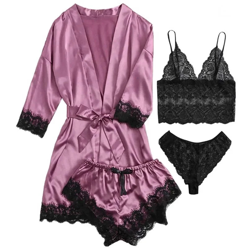 4 Pieces Woman Sleepwear !