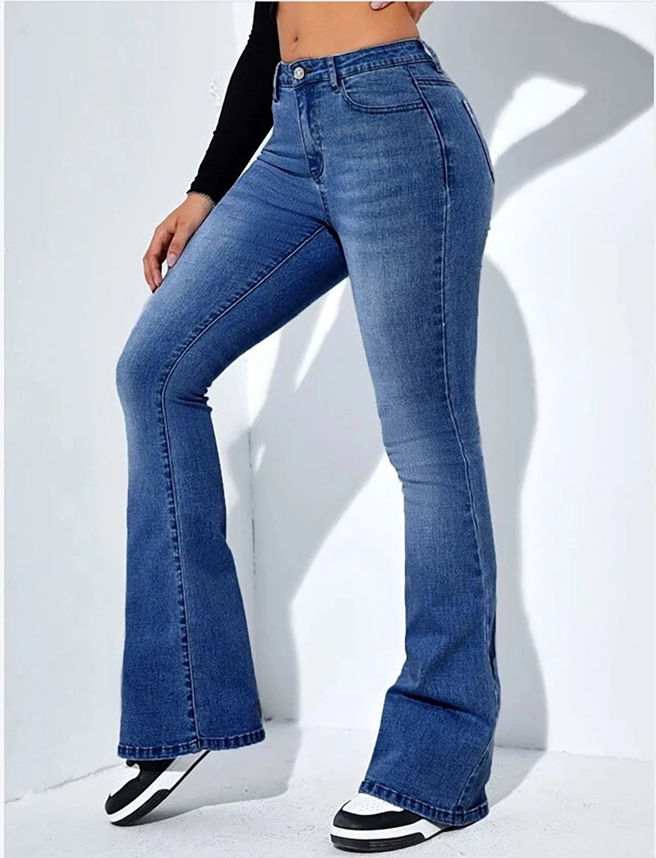 Women's jeans high waist stretch !