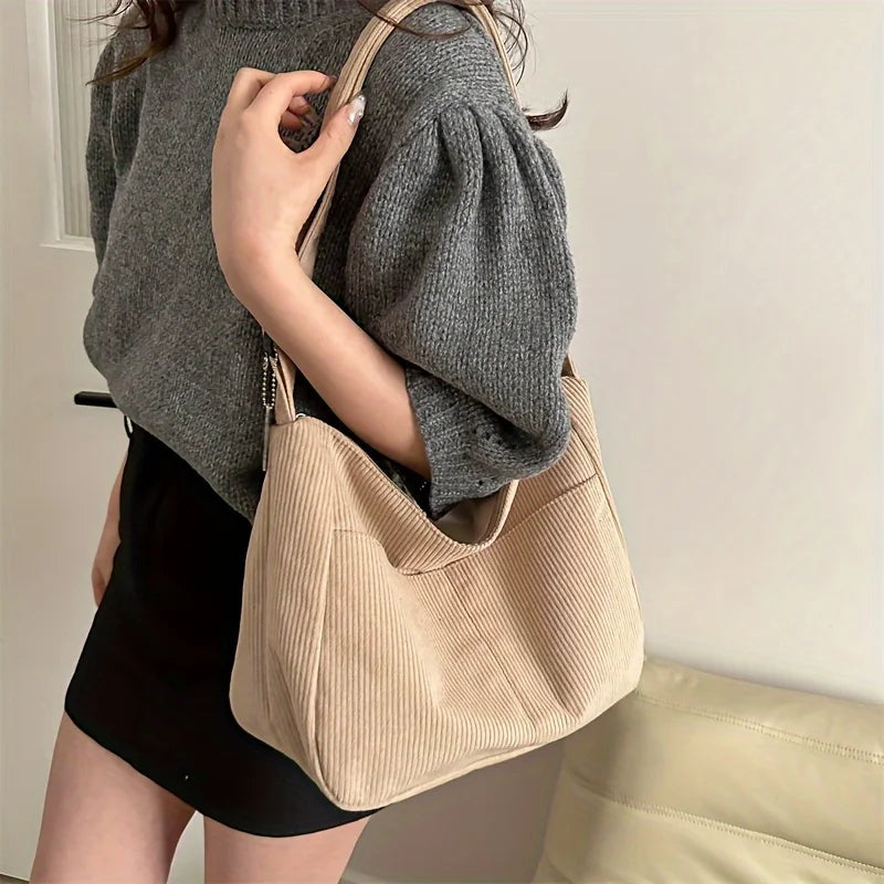 Women’s Corduroy Shoulder Bag!