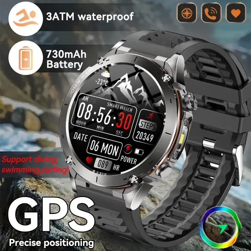 2025New Smart Watch Men 3ATM Waterproof  !