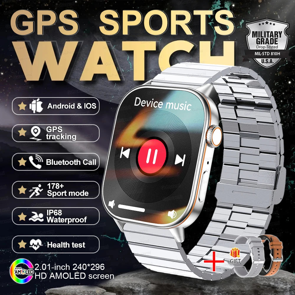 New Ultra GPS Smart Watch 5 ATM Waterproof!