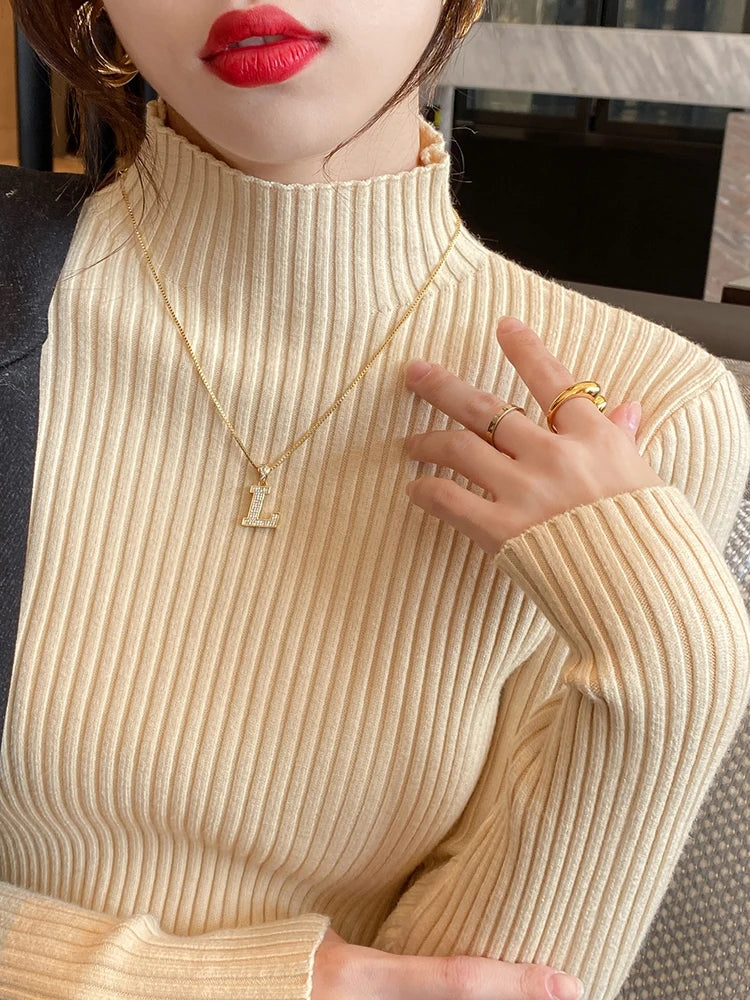 2025 Autumn and Winter Women's Solid Round Neck Sweater !