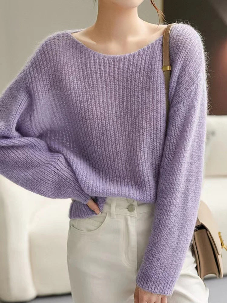 Sweater Pullover Loose Jumper Autumn Winter !