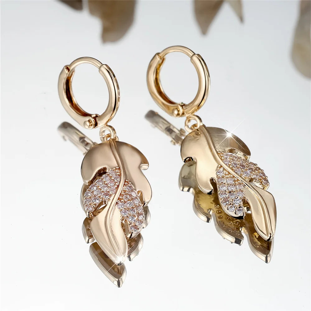 leaf earrings !