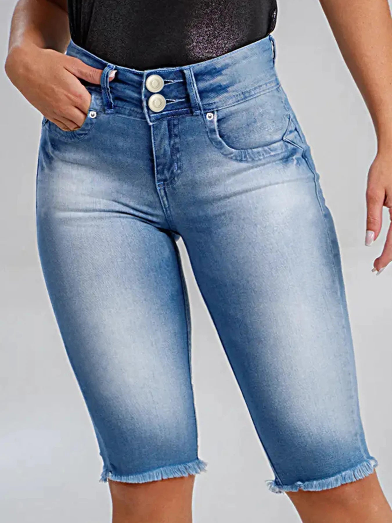 Women's Denim pants elastic slim!