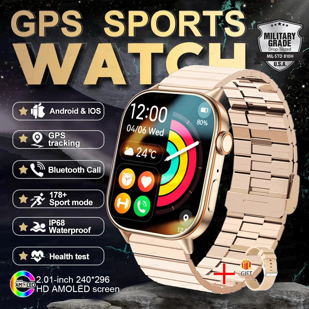 New Ultra GPS Smart Watch 5 ATM Waterproof!