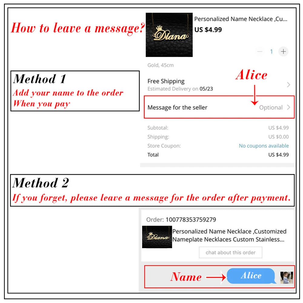 Heart Personalized Name Necklace !