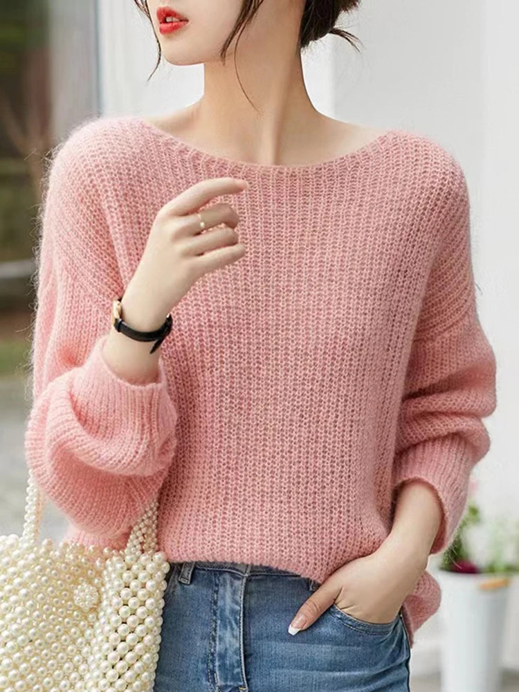 Sweater Pullover Loose Jumper Autumn Winter !