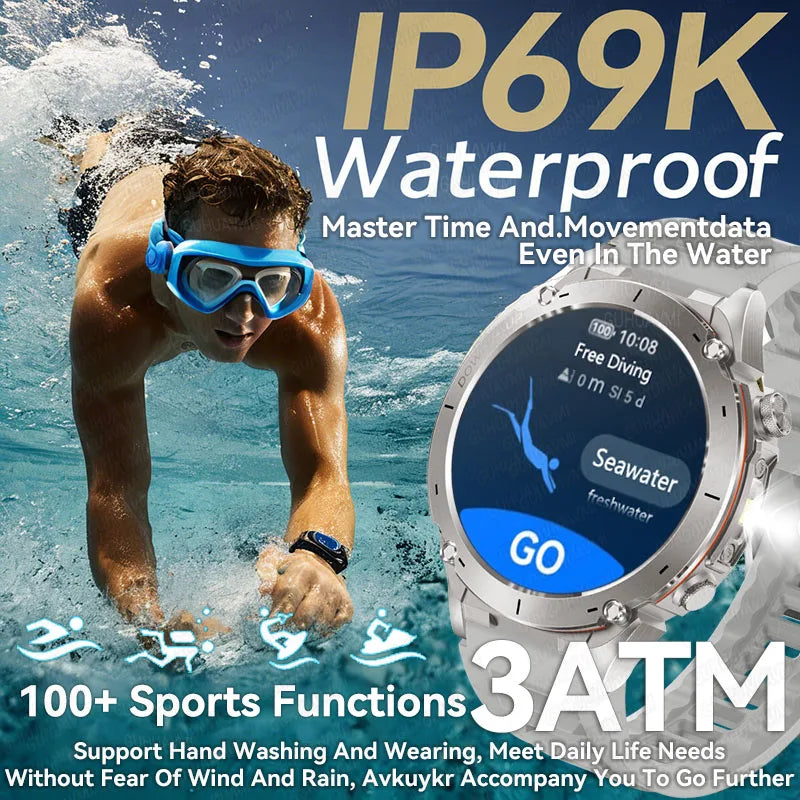 2025New Smart Watch Men 3ATM Waterproof  !