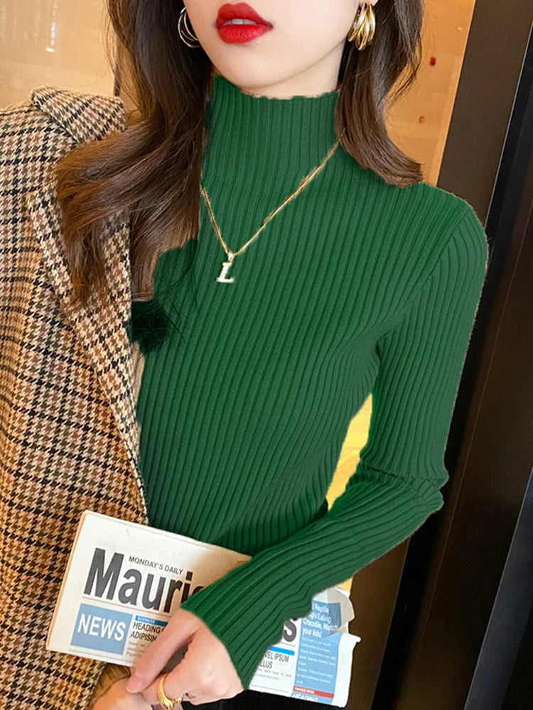 2025 Autumn and Winter Women's Solid Round Neck Sweater !