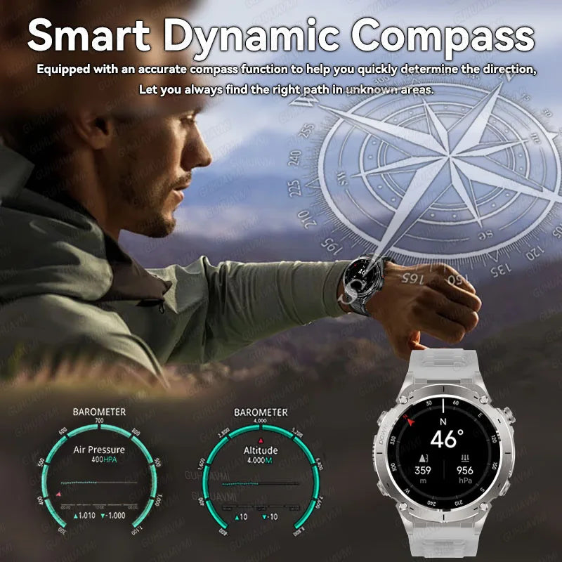 2025New Smart Watch Men 3ATM Waterproof  !