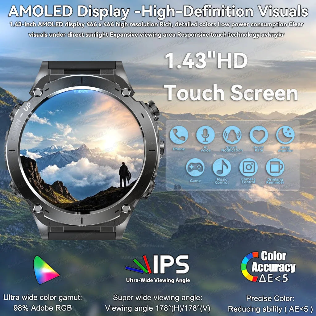 2025New Smart Watch Men 3ATM Waterproof  !