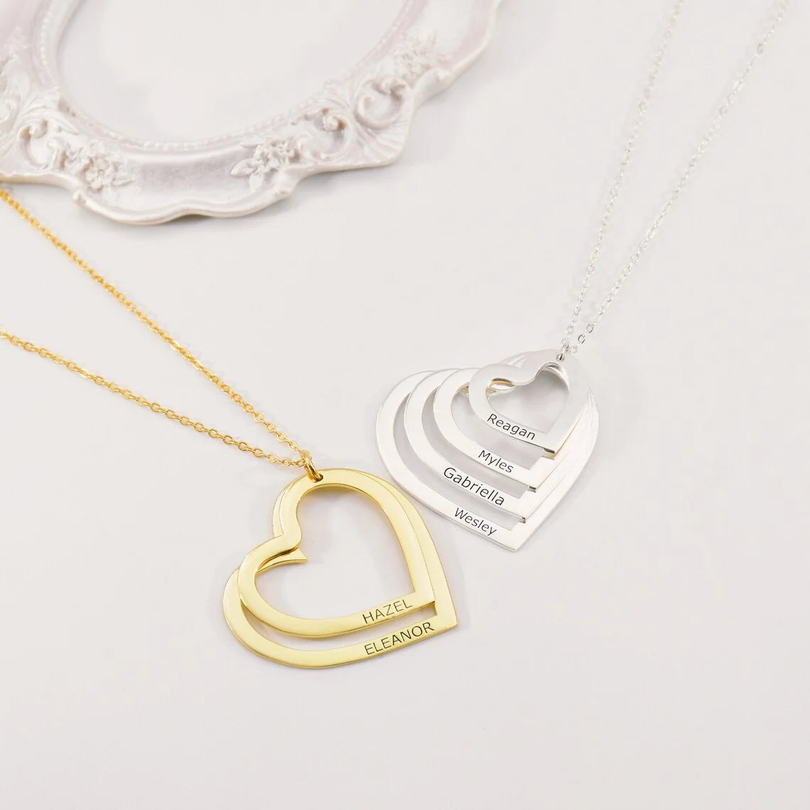 Custom Heart Name Necklace !