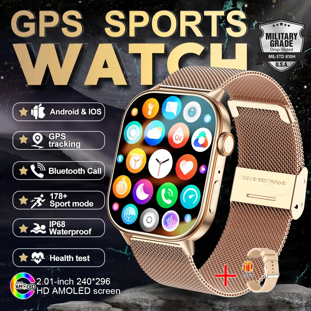 New Ultra GPS Smart Watch 5 ATM Waterproof!