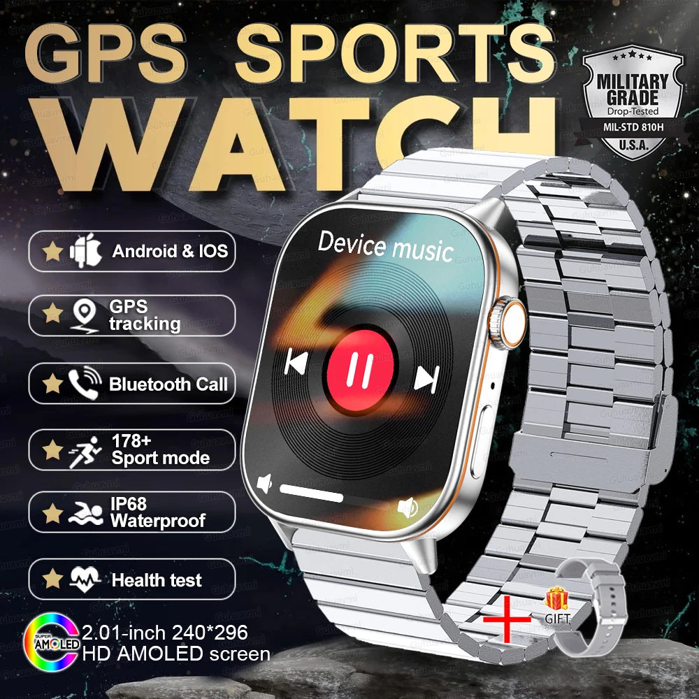 New Ultra GPS Smart Watch 5 ATM Waterproof!