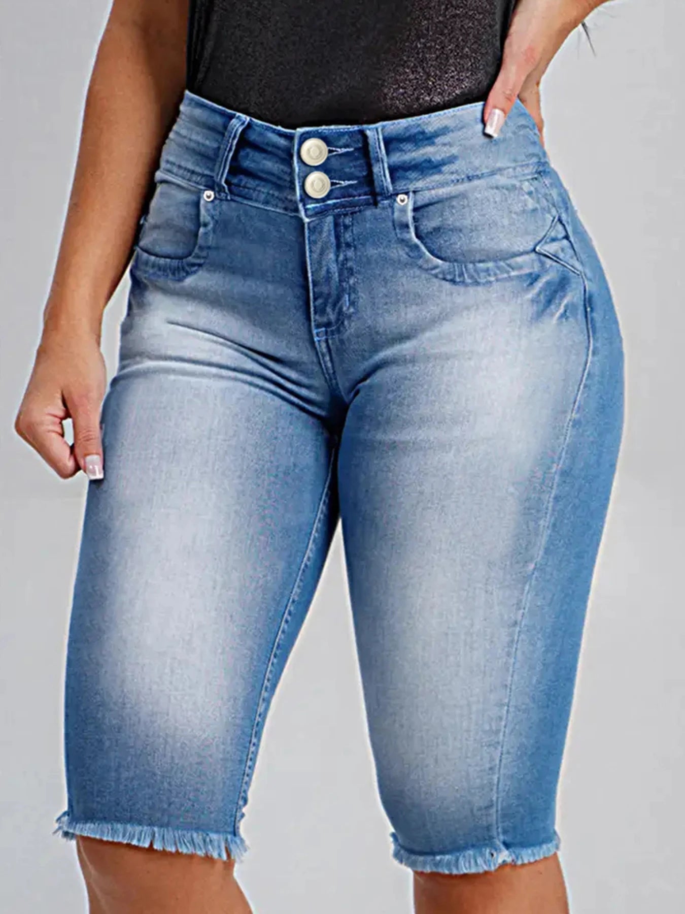 Women's Denim pants elastic slim!