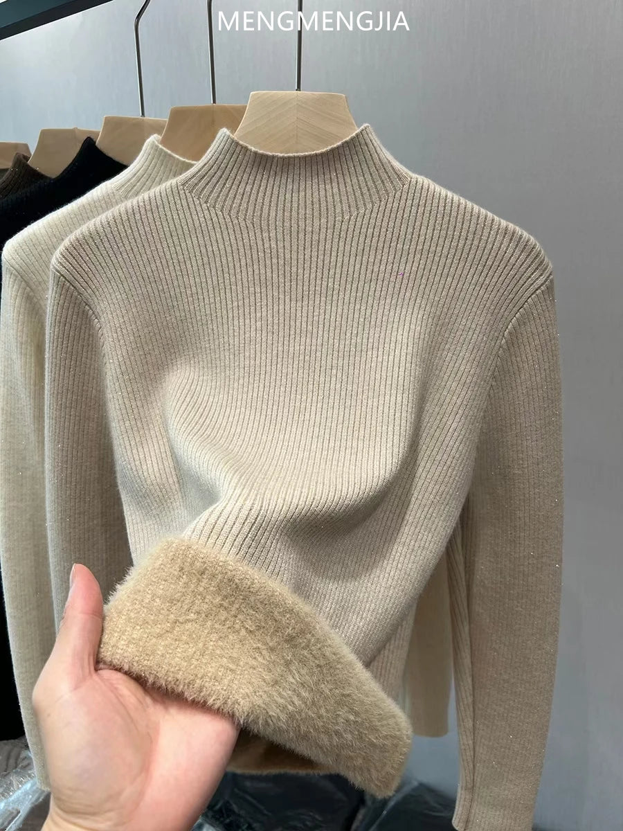 2025 Autumn and Winter Women's Solid Round Neck Sweater !