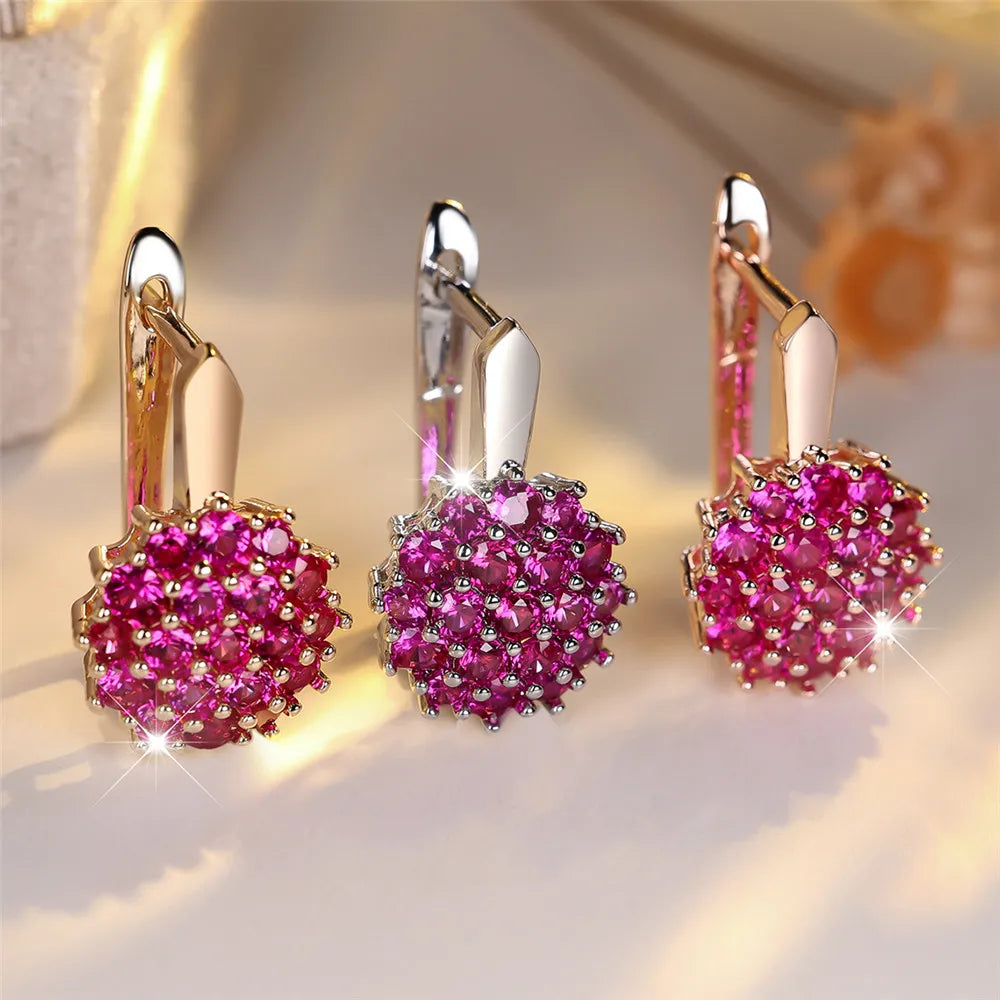 Multicolor Crystal Hoops!