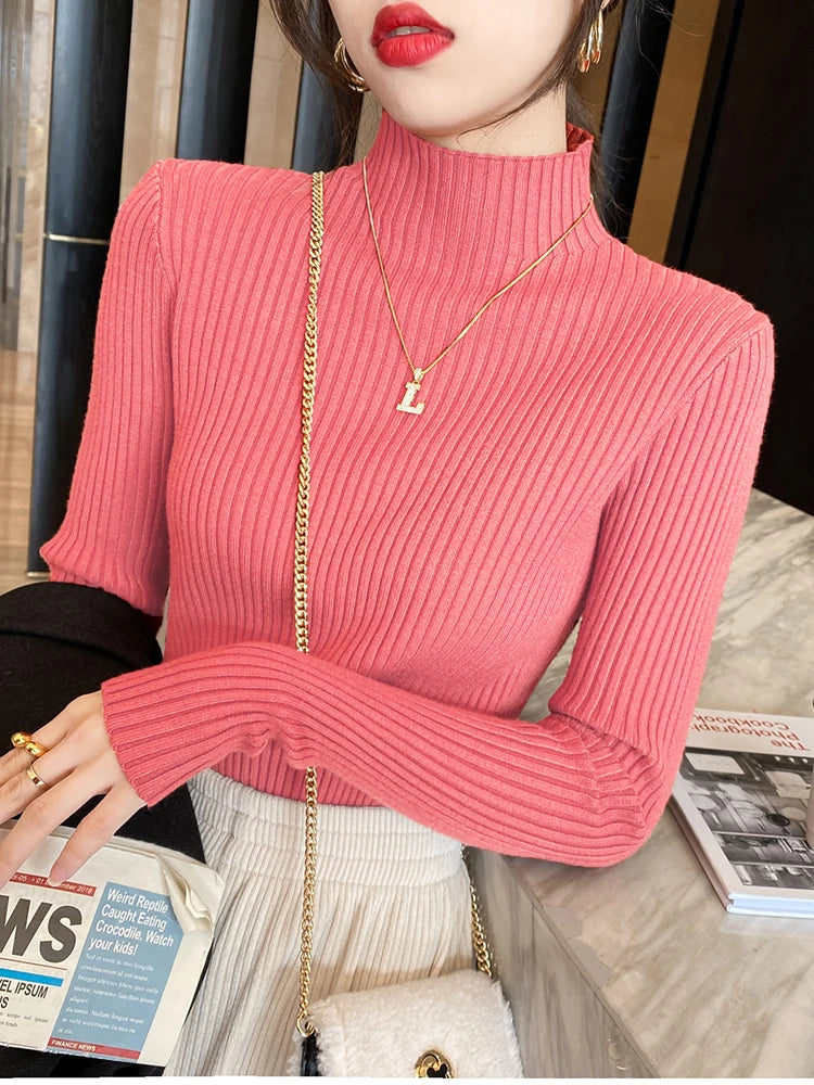 2025 Autumn and Winter Women's Solid Round Neck Sweater !